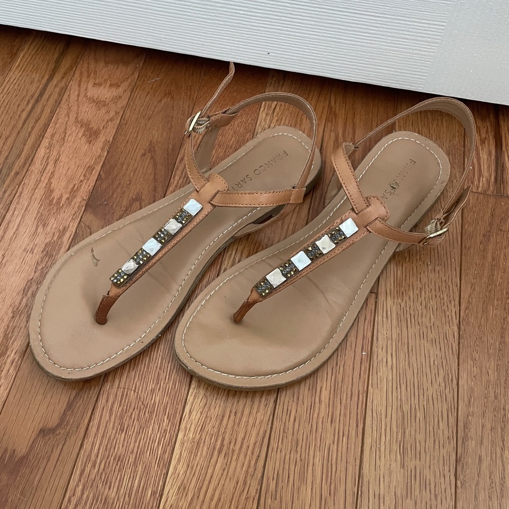 Cute Sandals with Gem Details